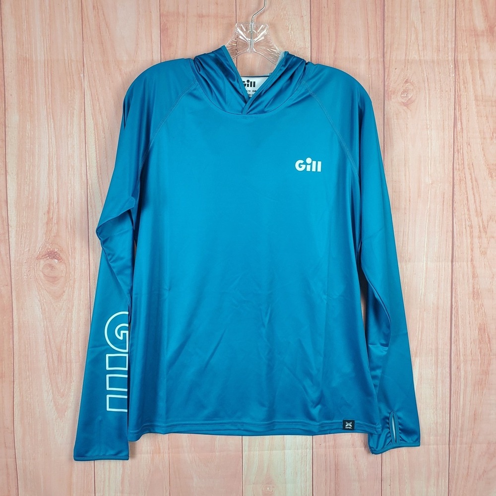 Gill XPEL Womens Hoodie‎ Sz 10 Blue 100% Polyester Long Sleeve Pullover